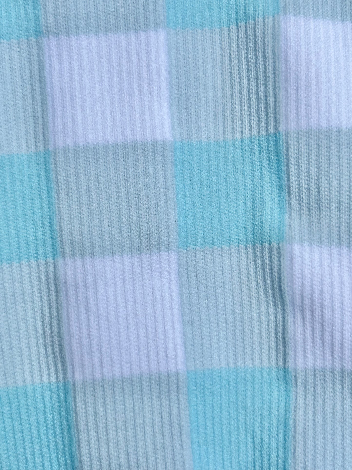 The Maggie Sock- Gingham Compression Socks - 15-20mmhg Compression for Travel, Work, and Fitness - Blue Gingham